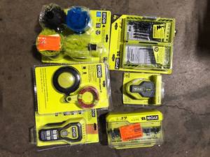 lot 46 image: Lot of Assorted Ryobi Tools and Hardware Various Models and Conditions   Customer Returns See Pictures