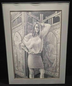 lot 197 image: Pencil drawing