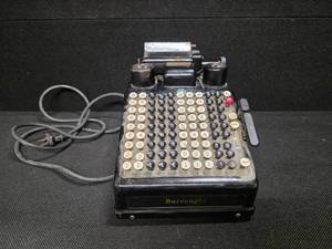 lot 222 image: Antique Burroughs Eletric 10 Column adding machine