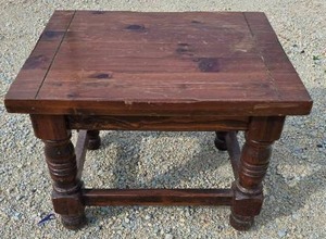 lot 224 image: Wooden End Table