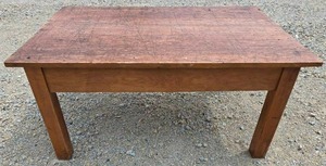 lot 240 image: Rustic Wooden Coffee Table