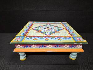 lot 259 image: Handcrafted Indian tea-table