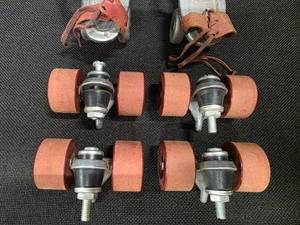 lot 260 image: Vintage MARVEL Roller Skates with extra wheels.