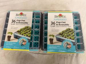 lot 12 image: 2 Burpee Superseed 36 Cell Seed Starting Trays