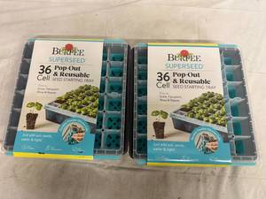 lot 13 image: 2 Burpee Superseed 36 Cell Seed Starting Trays