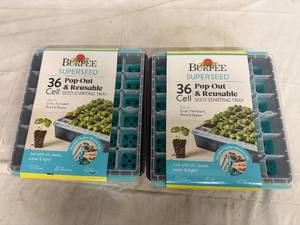 lot 14 image: 2 Burpee Superseed 36 Cell Seed Starting Trays