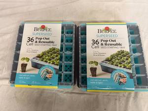 lot 15 image: 2 Burpee Superseed 36 Cell Seed Starting Trays