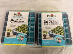 lot 17 image: 2 Burpee Superseed 36 Cell Seed Starting Trays