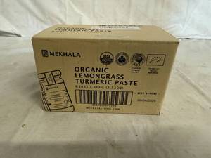 lot 25 image: 6 Jars of Mekhala Organic Lemongrass Tumeric Paste