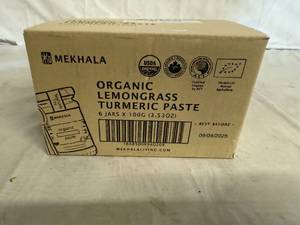 lot 26 image: 6 Jars of Mekhala Organic Lemongrass Tumeric Paste