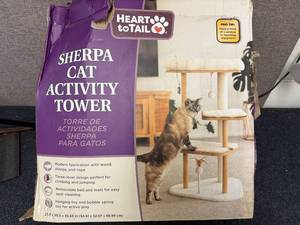 Heart to Tail Sherpa Cat Activity Tower