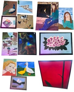 lot 16A image: Collection of 12 Original Paintings