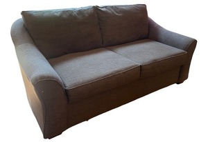 lot 10 image: Gray Fabric Couch with Two Seat Cushions