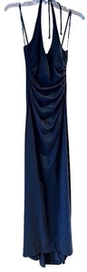 lot 102 image: City Studio Black Halter Evening Dress with Sparkle Detail, Size Small