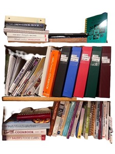 lot 127 image: Large Collection of Cookbooks and Recipe Binders
