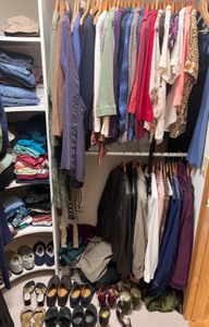 lot 131 image: Womens Size Small Clothing Collection - Tops, Outerwear, and Shoes