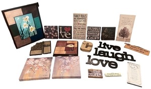 lot 162 image: Assorted Wall Decor and Inspirational Sign Collection