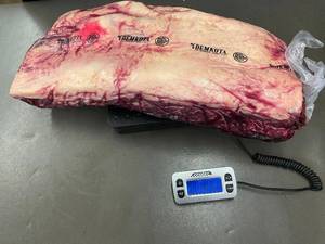 lot 51 image: Fresh DemKota Ranch Beef NY Strip Roll Boneless, 15 lbs,12ozs Never Frozen