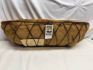 lot 22 image: Trough Planter with Coconut Fiber Liner