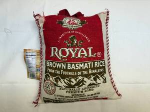 lot 26 image: 10lbs Royal Brown Basmati Rice