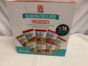 lot 27 image: 16x All Natural Freeze Dried Crisp-Variety Pack
