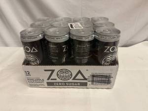 lot 28 image: 12x Zoa  Zero Sugar-PinappleCoconut