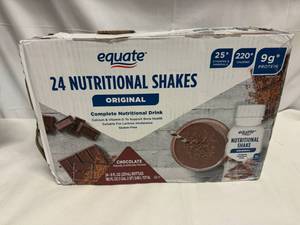 lot 29 image: 24x Equate Nutritional Shakes-Chocolate