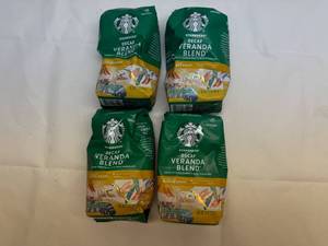 lot 64 image: 4x 12oz Starbucks Veranda Blend-Decaf