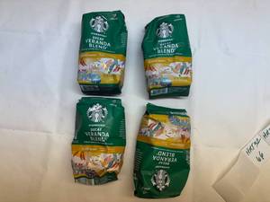 lot 61 image: 4x 12oz Starbucks Veranda Blend-Decaf