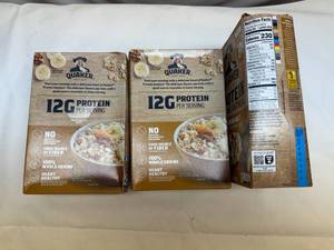 lot 88 image: 3x Quaker Banana nut Protein Oatmeat