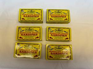 lot 92 image: 6x 4.38oz Flower Moroccan Spiced Sardines