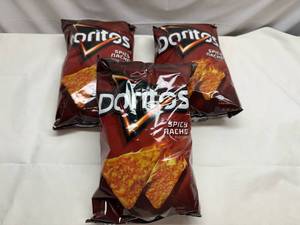 lot 110 image: 3x 9.25oz Doritos Spicy Nacho