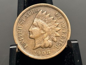 lot 91 image: 1908-S Indian Head Penny F Grade
