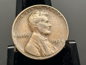 lot 95 image: 1924-D Lincoln Wheat Penny VF Grade