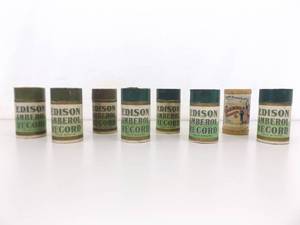lot 5 image: Lot of 8 Antique Edison Cylinder Records