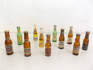 lot 30 image: Lot of Vintage 1930s and 40s Novelty Miniature Beer Bottle Collection