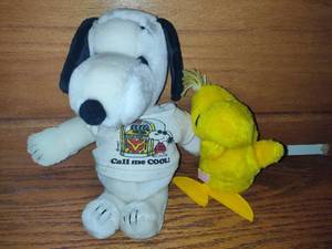 lot 41 image: Vintage Plush Snoopy & Woodstock Note Coon Rapids Pick Up Location