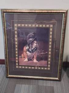 lot 66 image: Gladiator Bulldog Framed Art