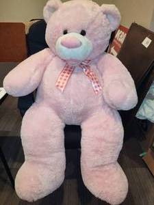 lot 116 image: Large Pink Oversized Teddy Bear