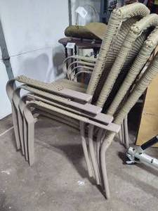 lot 122 image: Set of Six Outdoor Chairs