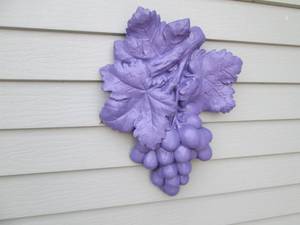 lot 202 image: Very heavy Grape and leaf outdoor d...