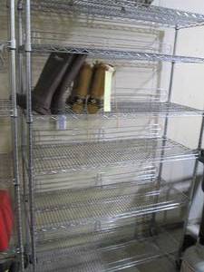 Rolling metal bakers rack style 6-t...