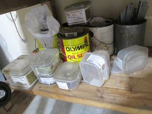lot 260 image: Lot of assorted hardware and contai...