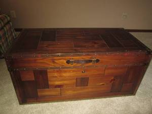 lot 13 image: Solid Wood Lane Love Chest Cedar st...