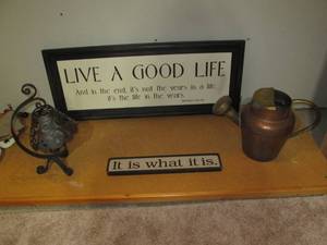 lot 99 image: 36in inspirational wall decor metal...