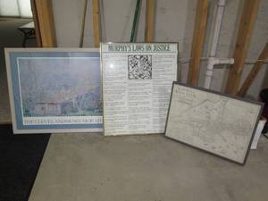 lot 113 image: Wall decor trio consisting of Murph...