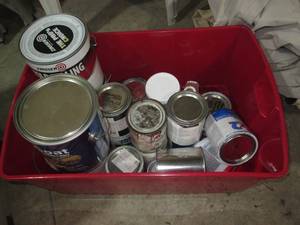 lot 149 image: Lot of paint and stain...