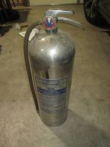 lot 313 image: Vintage water fire extinguisher...