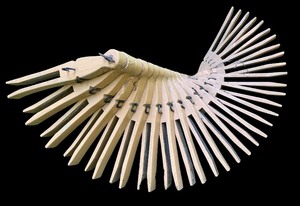 lot 1 image: Unique Outdoor Clothespin Lawn Art Sculpture