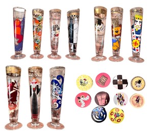 lot 7 image: Set of 10 Ritzenhoff Beer Glasses with Matching Coasters